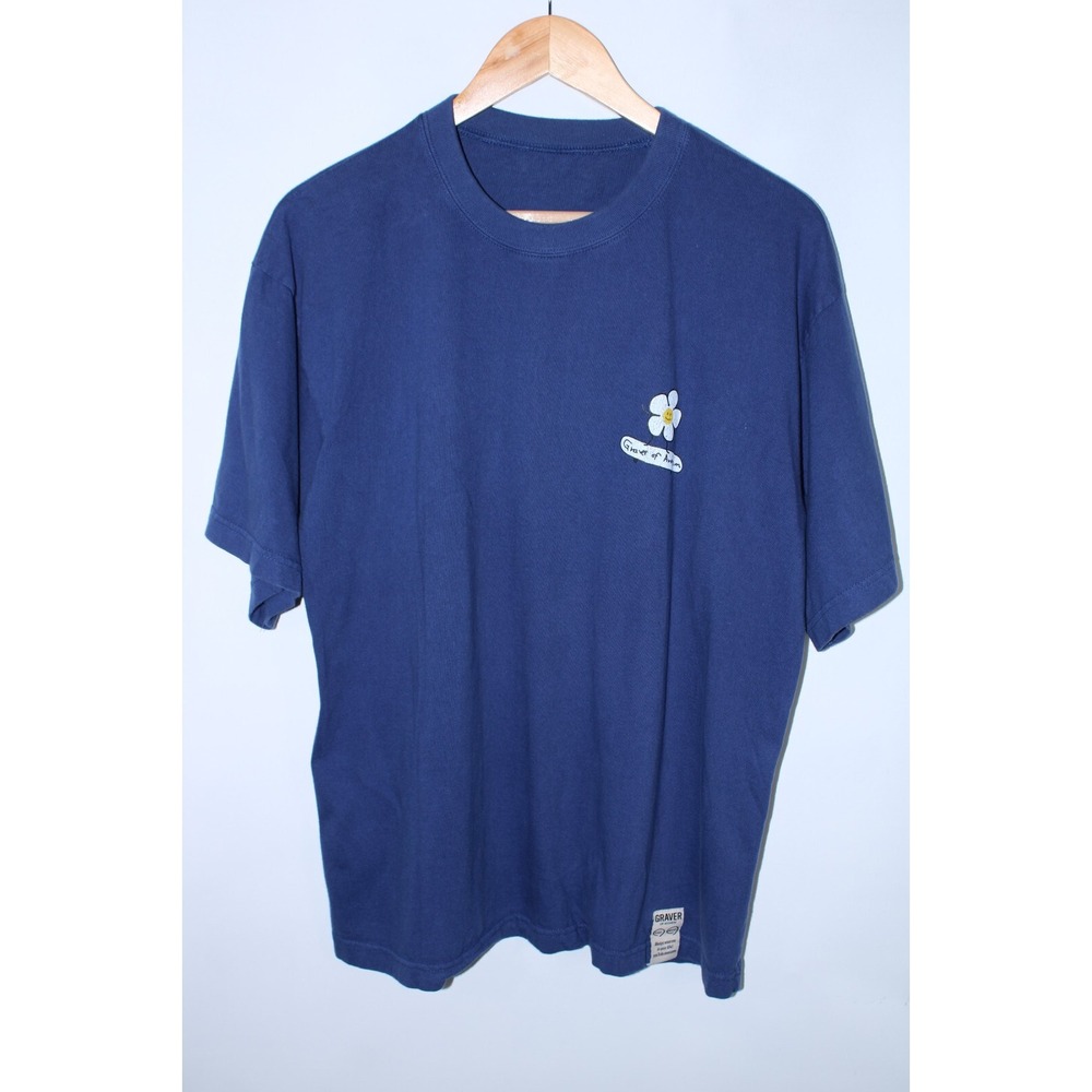 Graver of Anaheim Unisex Medium Navy Blue Short Sleeve Daisy T-Shirt